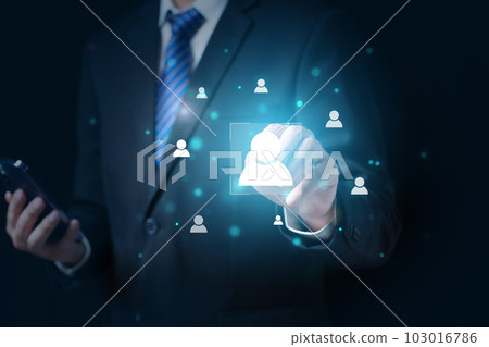 Teamwork and human resource management, People with teamwork icon Teamwork and human resource management, People with teamwork icon 103016786