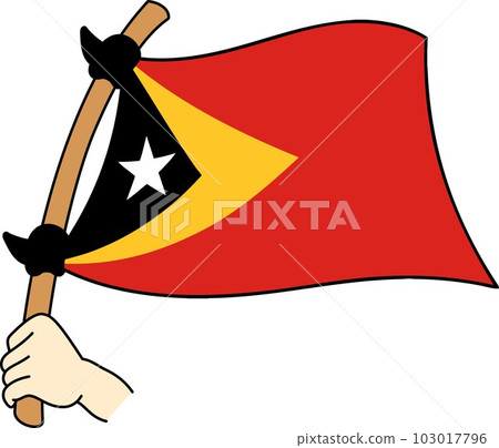 Fluttering national flags of the world ☆ East Timor ☆ Fluttering national flags of the world ☆ East Timor ☆ 103017796