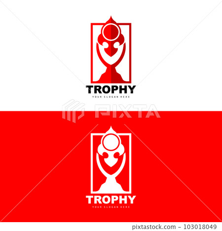 Championship Trophy Logo, Champion Award Winner Trophy Design, Vector Icon Template Championship Trophy Logo, Champion Award Winner Trophy Design, Vector Icon Template 103018049