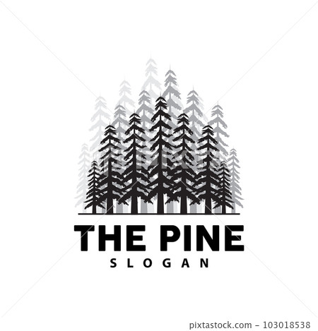 Pine Tree Logo, Luxurious Elegant Simple Design, Fir Tree Vector Abstract, Forest Icon Illustration Pine Product Brand Pine Tree Logo, Luxurious Elegant Simple Design, Fir Tree Vector Abstract, Forest Icon Illustration Pine Product Brand 103018538