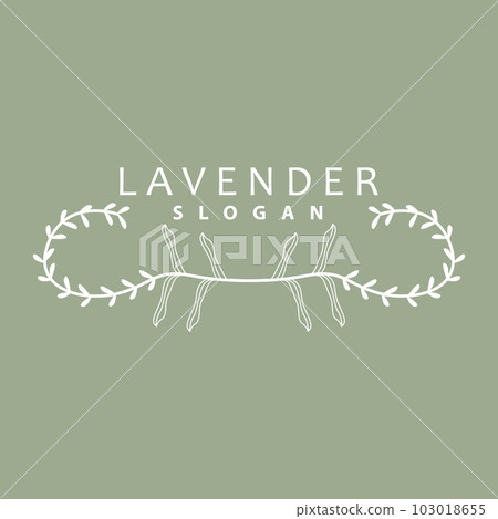 Lavender Logo, Simple Elegant Purple Flower Plant Vector, Greeting Card Design, Banner, Flower Ornament, Lavender Hand Drawn Wedding, Icon Symbol Illustration Lavender Logo, Simple Elegant Purple Flower Plant Vector, Greeting Card Design, Banner, Flower Ornament, Lavender Hand Drawn Wedding, Icon Symbol Illustration 103018655