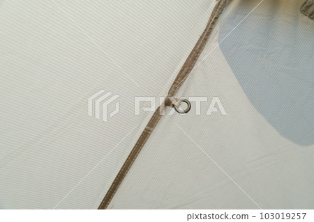 [Ring inside the one-pole tent, auto camping on the Nakatsugawa riverbed] 103019257