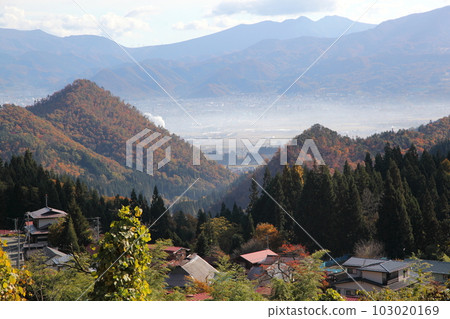 秋天的山村風光(山村圖) 秋天的山村風光(山村圖) 103020169