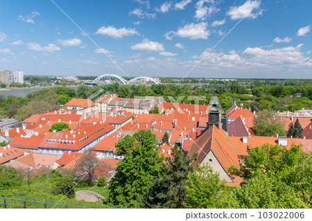 Petrovaradin Fortress on the Danube river in Novi Sad, Serbia 103022006