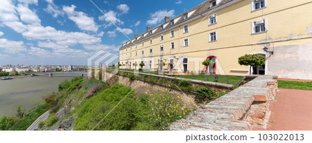 Petrovaradin Fortress on the Danube river in Novi Sad, Serbia 103022013