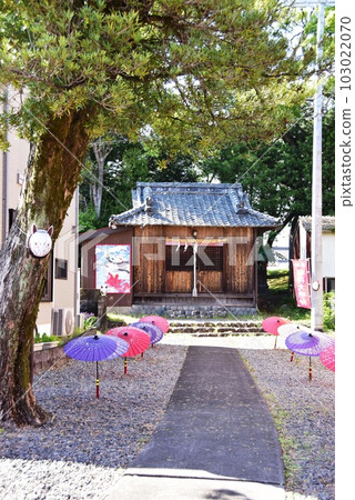 島田市 Shimada-shuku Oigawa Kawagoe Ruins Inari Shrine 本社和沿途的新綠 103022070