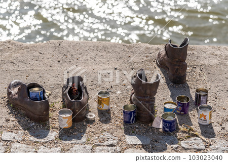 Shoes on the Danube Bank memorial in Budapest, Hungary Shoes on the Danube Bank memorial in Budapest, Hungary 103023040