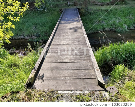 Small wooden bridge in Satoyama 103023299