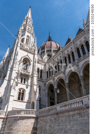 Hungarian Parliament Orszaghaz, seat of National Assembly of Hungary in Budapest 103024690