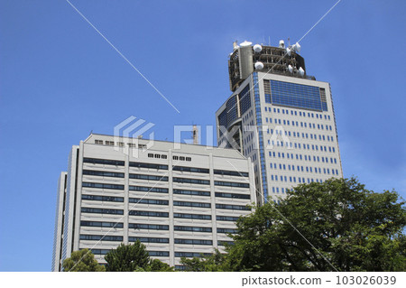 Shizuoka Prefectural Office East Building (left) / Shizuoka Prefectural Police Headquarters (right) / Otemachi, Aoi Ward, Shizuoka City, Shizuoka Prefecture 103026039