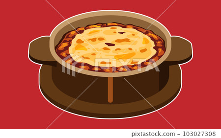 Meat Gratin Meat Doria (with white border) 103027308