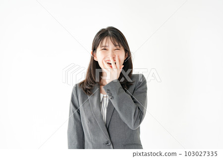 Business woman amazes Business woman amazes 103027335