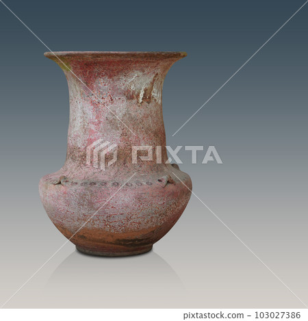 front view antique large red and brown ceramic vase on grey background, object, decor, fashion, gift, home, house, copy space front view antique large red and brown ceramic vase on grey background, object, decor, fashion, gift, home, house, copy space 103027386