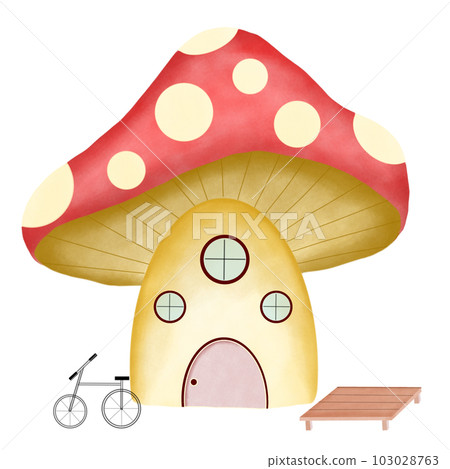 A large mushroom house 103028763