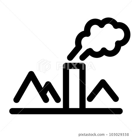 代表能量、地熱能的線條樣式圖標 103029338