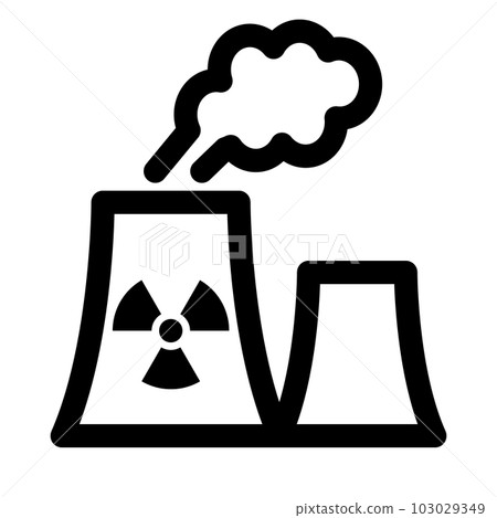 Line style icons representing energy, nuclear power 103029349