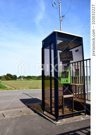 A public phone booth in a rural area A public phone booth in a rural area 103032227