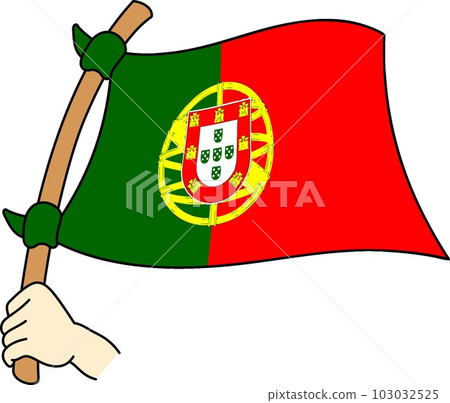 Fluttering national flags of the world ☆Portugal☆ Fluttering national flags of the world ☆Portugal☆ 103032525
