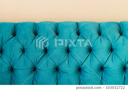 Turquoise teal velvet capitone headboard of chesterfiels style Turquoise teal velvet capitone headboard of chesterfiels style 103032722