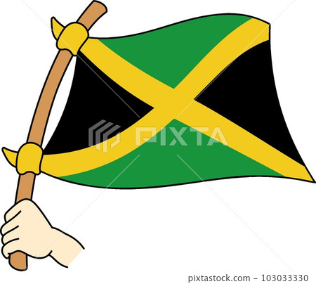 Fluttering national flags of the world ☆Jamaica☆ 103033330