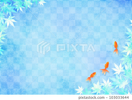金魚和藍楓日式形象 103033644