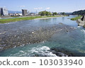 Kuma River Hitoyoshi City after heavy rain in July 2020 103033940
