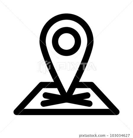 代表物流、位置信息的線條樣式圖標 103034627