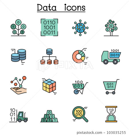 Database, Data, diagram, chart and Graph 103035255