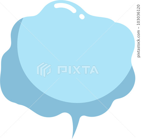 speech bubble balloon keyword icon sticker planner text box banner, flat png transparent element design 103036120