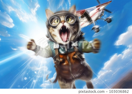 我的第一隻跳傘貓：AI Works 103036862