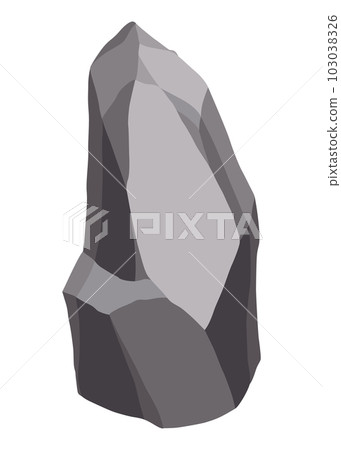 Rock stones or debris of mountain. Gravel, gray... - Stock Illustration ...
