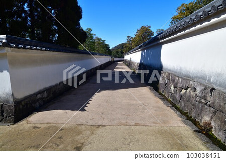 國寶姬路城好古園日本庭園和白牆 103038451