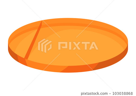 Tray for food, vector cartoon icon. Restaurant platter isolated on white ackground. Symbol carrying food and serving in fast food establishments and cafeterias. Kitchenware concept Tray for food, vector cartoon icon. Restaurant platter isolated on white ackground. Symbol carrying food and serving in fast food establishments and cafeterias. Kitchenware concept 103038868