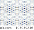 Blue Abstract Mandala or Ikat Wallpaper Pattern Background 103039236