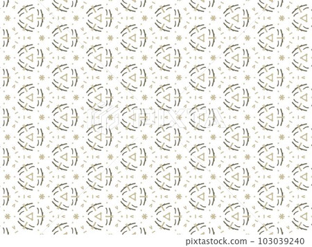 Brown Abstract Mandala or Ikat Wallpaper Pattern Background 103039240