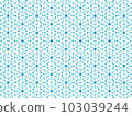 Blue Abstract Mandala or Ikat Wallpaper Pattern Background 103039244