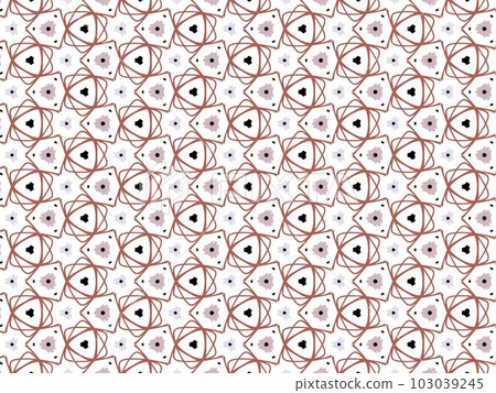 Brown Abstract Mandala or Ikat Wallpaper Pattern Background 103039245
