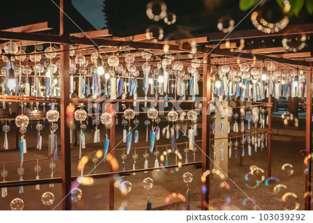 Wind chimes over soap bubbles Wind chimes over soap bubbles 103039292