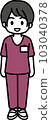 Female nurse standing upright 2 103040378