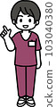 Pointing female nurse 2 103040380