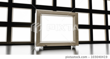 Old broken vintage TV. 3d render 103040419