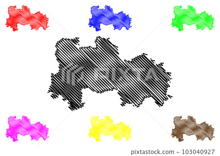 Havelland district (Federal Republic of Germany, rural district, State of Brandenburg) map vector illustration, scribble sketch Havelland map Havelland district (Federal Republic of Germany, rural district, State of Brandenburg) map vector illustration, scribble sketch Havelland map 103040927