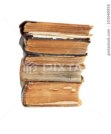 Old Books On White Old Books On White 103040959