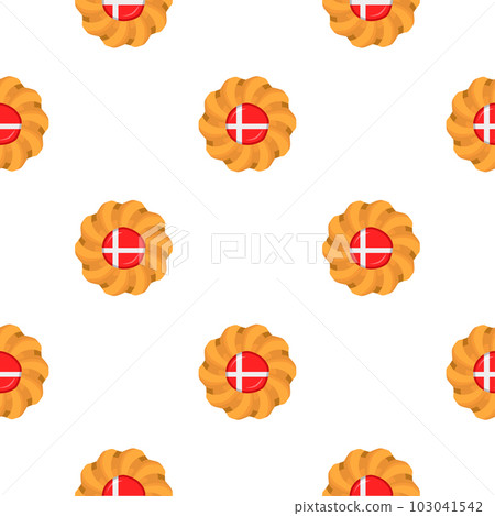 Pattern cookie with flag country Denmark in tasty biscuit Pattern cookie with flag country Denmark in tasty biscuit 103041542