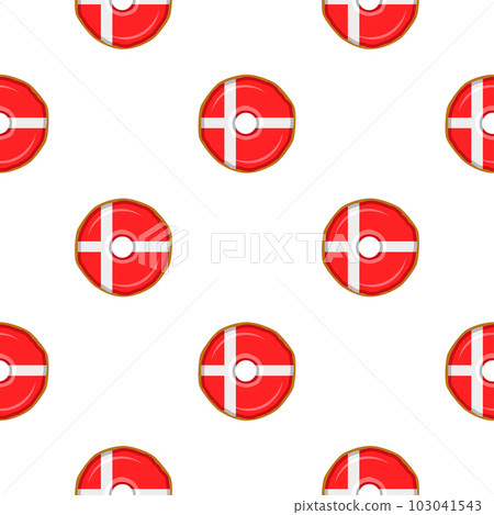 Pattern cookie with flag country Denmark in tasty biscuit Pattern cookie with flag country Denmark in tasty biscuit 103041543