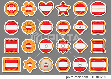 Homemade cookie with flag country Latvia in tasty biscuit 103042916