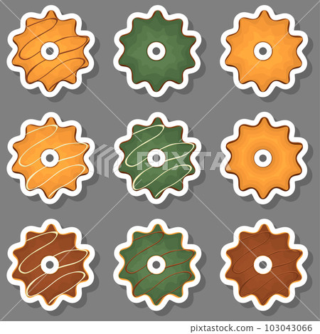 Big set homemade cookie different taste in pastry biscuit Big set homemade cookie different taste in pastry biscuit 103043066