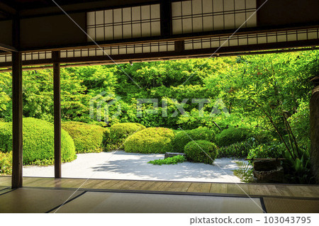 Shisen-do in early summer, Jozan-ji Temple landscape, fresh green garden, Kyoto City, Kyoto Prefecture Shisen-do in early summer, Jozan-ji Temple landscape, fresh green garden, Kyoto City, Kyoto Prefecture 103043795
