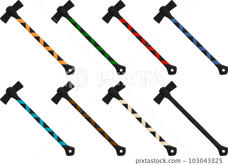 big kit steel axes with wooden handle 103043825