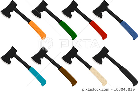 big kit steel axes with wooden handle 103043839